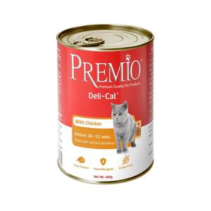פרמיו שימורים לחתול בוגר עוף 400 גרם Premio Deli-Cat Adult Chicken