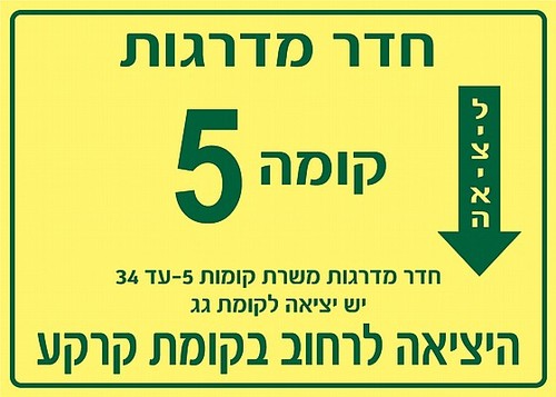 שלט פולט אור משרת קומות 40 × 30 ס