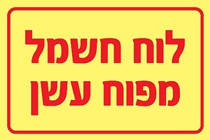 שלט פולט אור לוח חשמל מפוח עשן 15 × 10 ס"מ