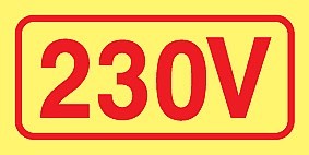 שלט פולט אור 230V שלט 10 × 5 ס"מ