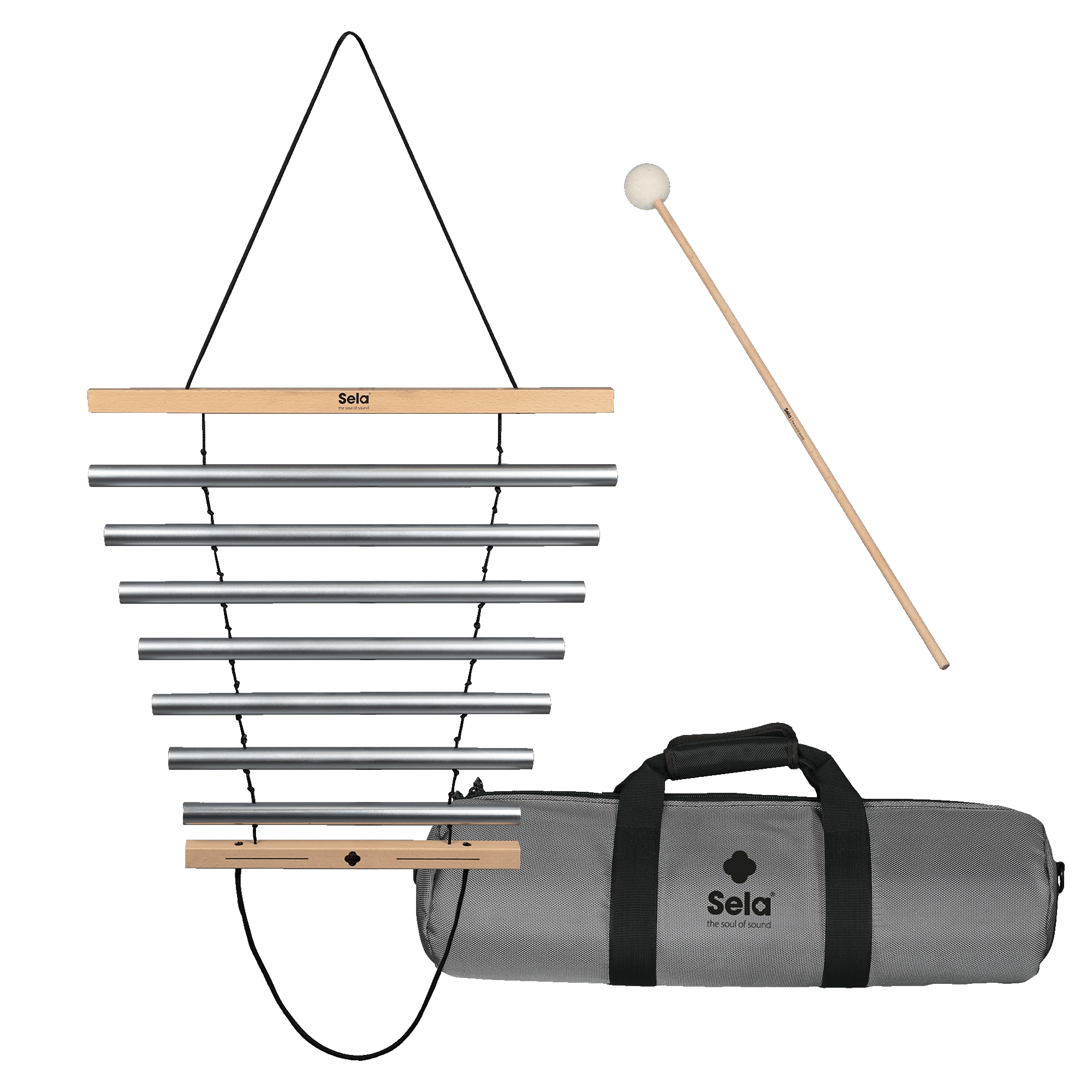 	צליל / פעמוני רוח כולל תיק Sela Harmony Chimes 7 Natural SECH7NT