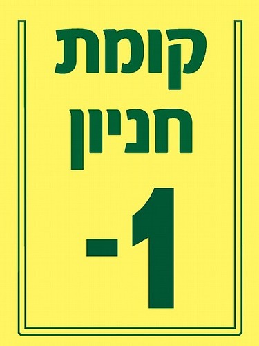 שלט פולט אור קומות 15 × 20 ס