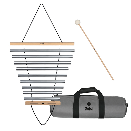 צליל / פעמוני רוח כולל תיק Sela Harmony Chimes 9 Natural SECH9NT