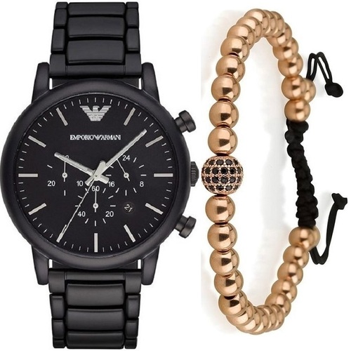 ארמני EMPORIO Armani AR1895 סט צמיד מתנה גברים