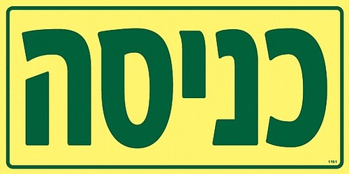 שלט פולט אור כניסה 30 × 15 ס