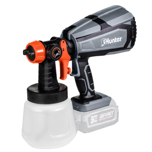 מרסס צבע נטען 18V + סוללה 4Ah ומטען 3A Hunter