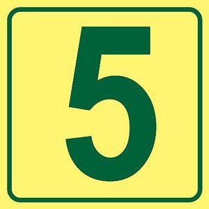 שלט פולט אור קומות 15 × 15 ס"מ