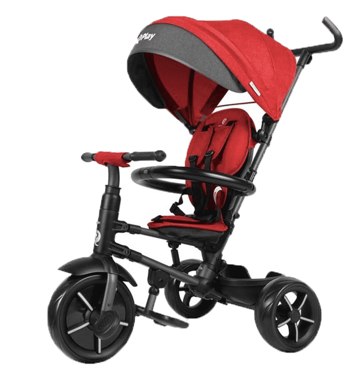 תלת אופן מתקפל ריטו סטאר Rito Star עם גגון XXL - אדום Q Play