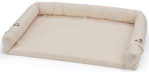 משטח החתלה עם מגן ראש לשידת החתלה מתערובת פשתן - פטל