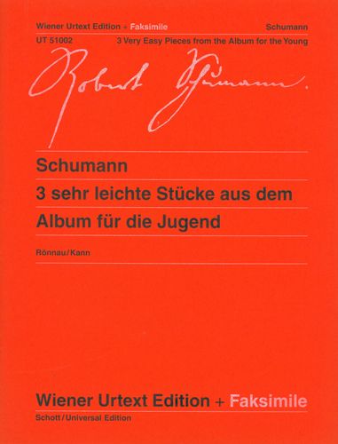 ספר תווים Schumann: 3 Very Easy Pieces from Album for The Young, Op. 68