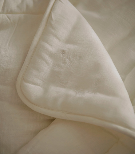 סט מצעים מעוצב 3 חלקים למיטת תינוק מתערובת פשתן - גן בוטני