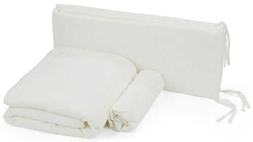 סט מצעים מעוצב 3 חלקים למיטת תינוק מתערובת פשתן - גן בוטני