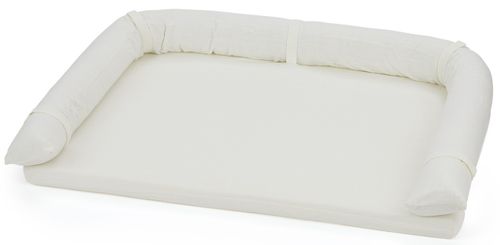 משטח החתלה עם מגן ראש לשידת החתלה מתערובת פשתן - גן בוטני