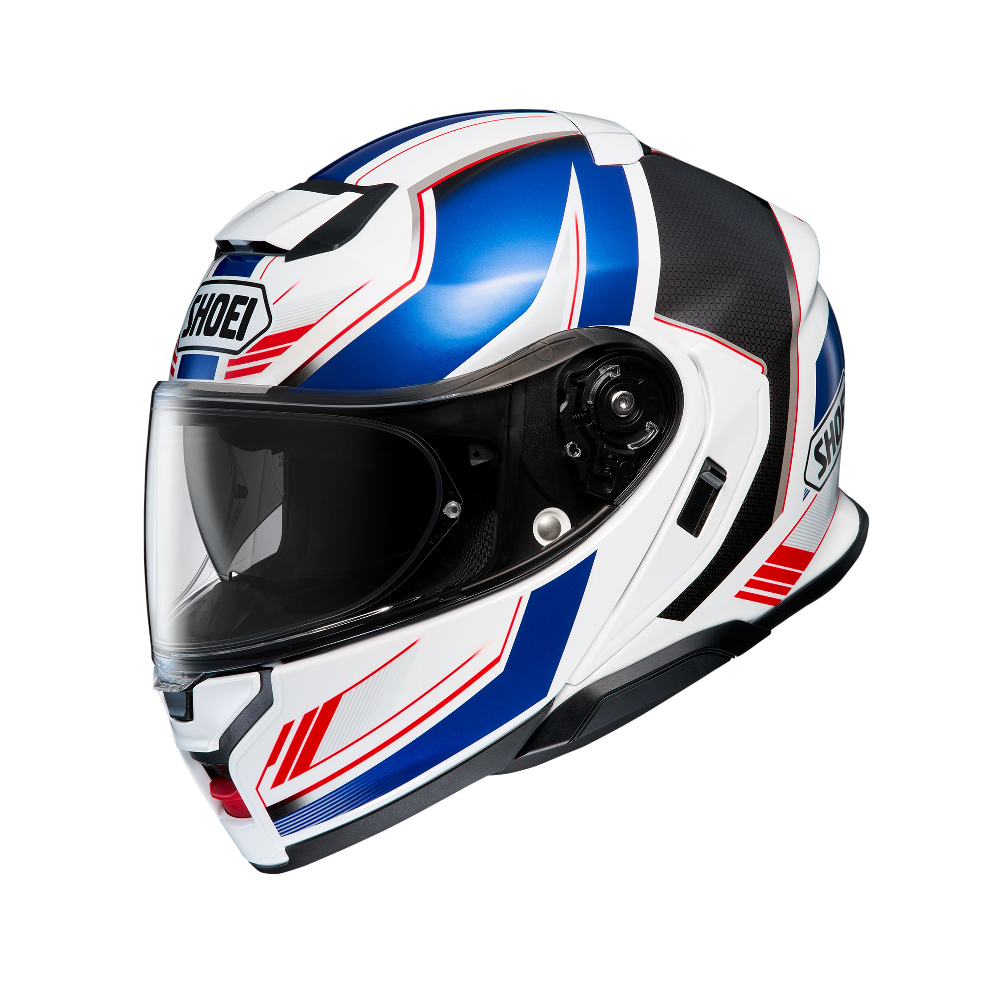 קסדה לאופנוע  נפתחת SHOEI NEOTEC 3 Grasp TC-10 כחול\אדום\לבן