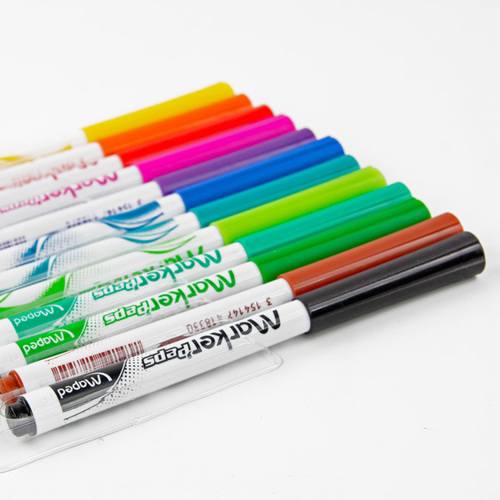 סט 12 טושים דקים ללוח WHITEBOARD MARKERS