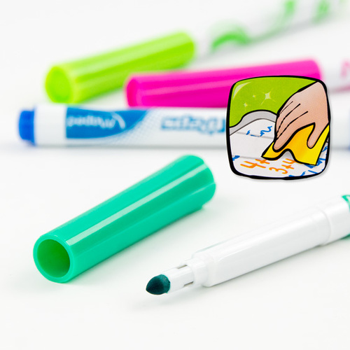 סט 12 טושים דקים ללוח WHITEBOARD MARKERS