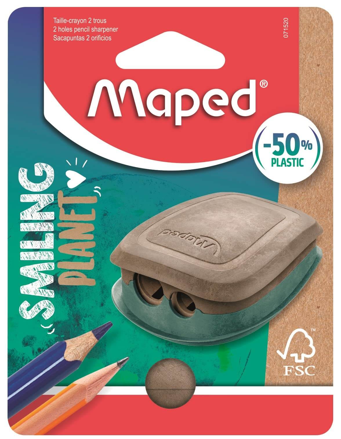 מחדד 2 חורים SMILLING PLANET 