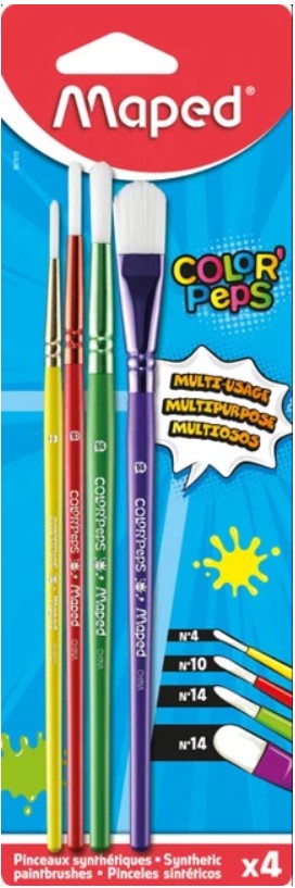 4 מכחולים לציירים צעירים