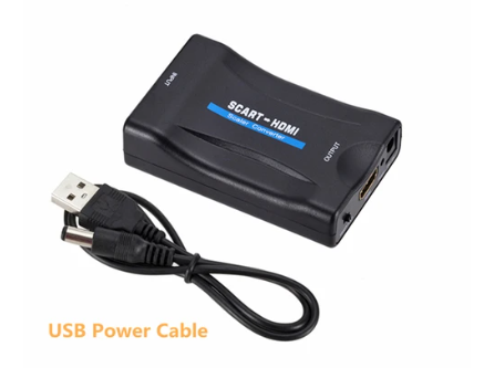 מתאם מעביר מחיבור SCART לחיבור HDMI מעביר SCART TO HDMI