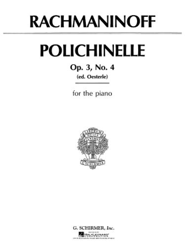 ספר תווים Rachmaninoff: Polichinelle, Op. 3, No. 4