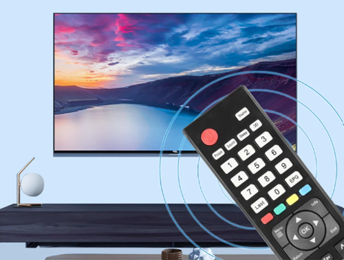 שלט חלופי תואם לטלוויזיה חכמה Hisense דגם EN-32959HS עם כפתורי קיצור דרך.