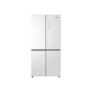 מקרר 4 דלתות 665 ליטר דגם HRF7100FW HAIER בצבע זכוכית לבנה