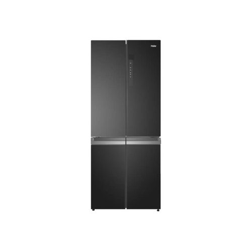 מקרר 4 דלתות 665 ליטר דגם HRF7100FB HAIER בצבע זכוכית שחורה