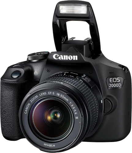 מצלמה דיגטלית רפלקס כולל עדשה Canon EOS 2000D 18-55mmברפאלי - refali.co.il