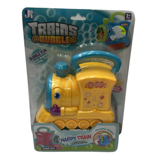 מכונת בועות סבון רכבת צהובה