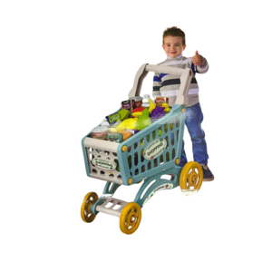 עגלת קניות עם מוצרי סופר