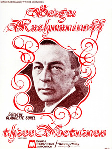 ספר תווים Rachmaninoff: 3 Nocturnes