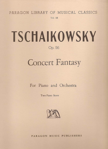 ספר תווים Tchaikovsky: Concert Fantasy For 2 Pianos Four Hands Op. 56