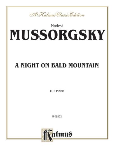 ספר תווים Mussorgsky: A Night on Bald Mountain (Kalmus Edition)