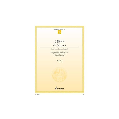 ספר תווים Carl Orff: O Fortuna from 
