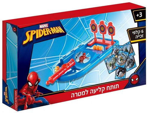 תותח קליעה למטרה עם 6 קלפי זכיה - ספיידרמן