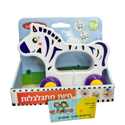חיות מתגלגלות- זברה 