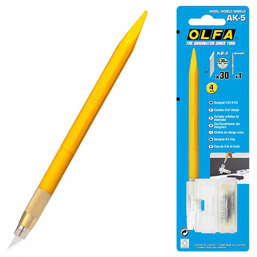 סכין גרפיקאים עם 25 להבי בונוס OLFA