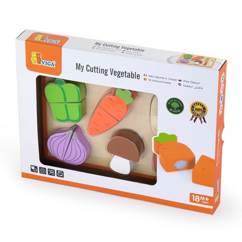 חיתוך עץ תלת מימד ירקות מעץ ויגה - VIGA 50979