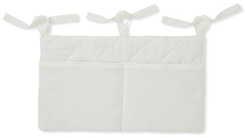 שק חיתולים לתלייה על מיטה או עריסת תינוק מתערובת פשתן - גן בוטני