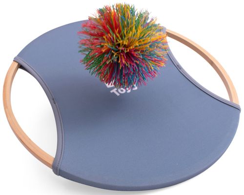 ערכת זוג מחבטי בד עם ידיות מעץ למשחק + כדור גומי