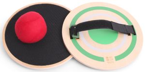 ערכת זוג מחבטים מעץ וסקוץ