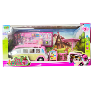 מכונית גלידה עם אביזרים