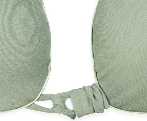 כרית הנקה במילוי הלופייבר עם ציפית 100% כותנה - אפור