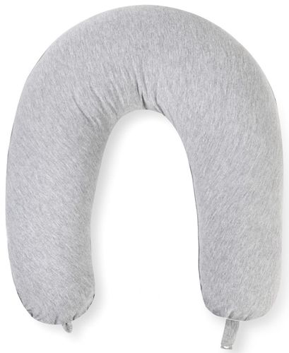 כרית הנקה במילוי הלופייבר עם ציפית 100% כותנה - אפור