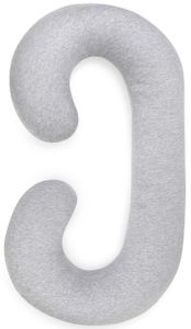 כרית תמיכה להיריון עם כיסוי נשלף 100% כותנה - אפור