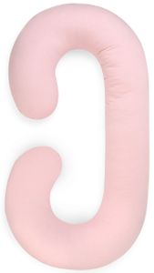 כרית תמיכה להיריון עם כיסוי נשלף 100% כותנה - ורוד