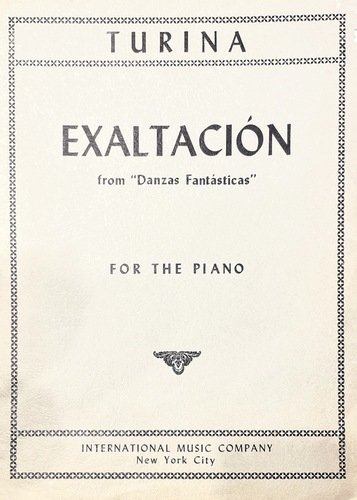 ספר תווים Turina: Exaltacion from Danzas Fantasticas For Piano