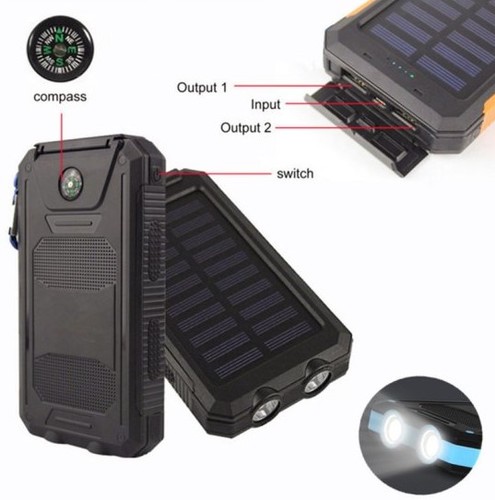 סוללת גיבוי ניידת סולארית Zeero Ultra Charge 10,000mAh