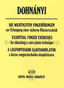 ספר תווים Dohnányi: Essential Finger Exercises