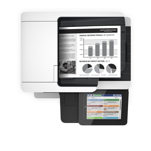 מדפסת LaserJet Enterprise MFP M527f‎ F2A77A HP בהצבה חודשית